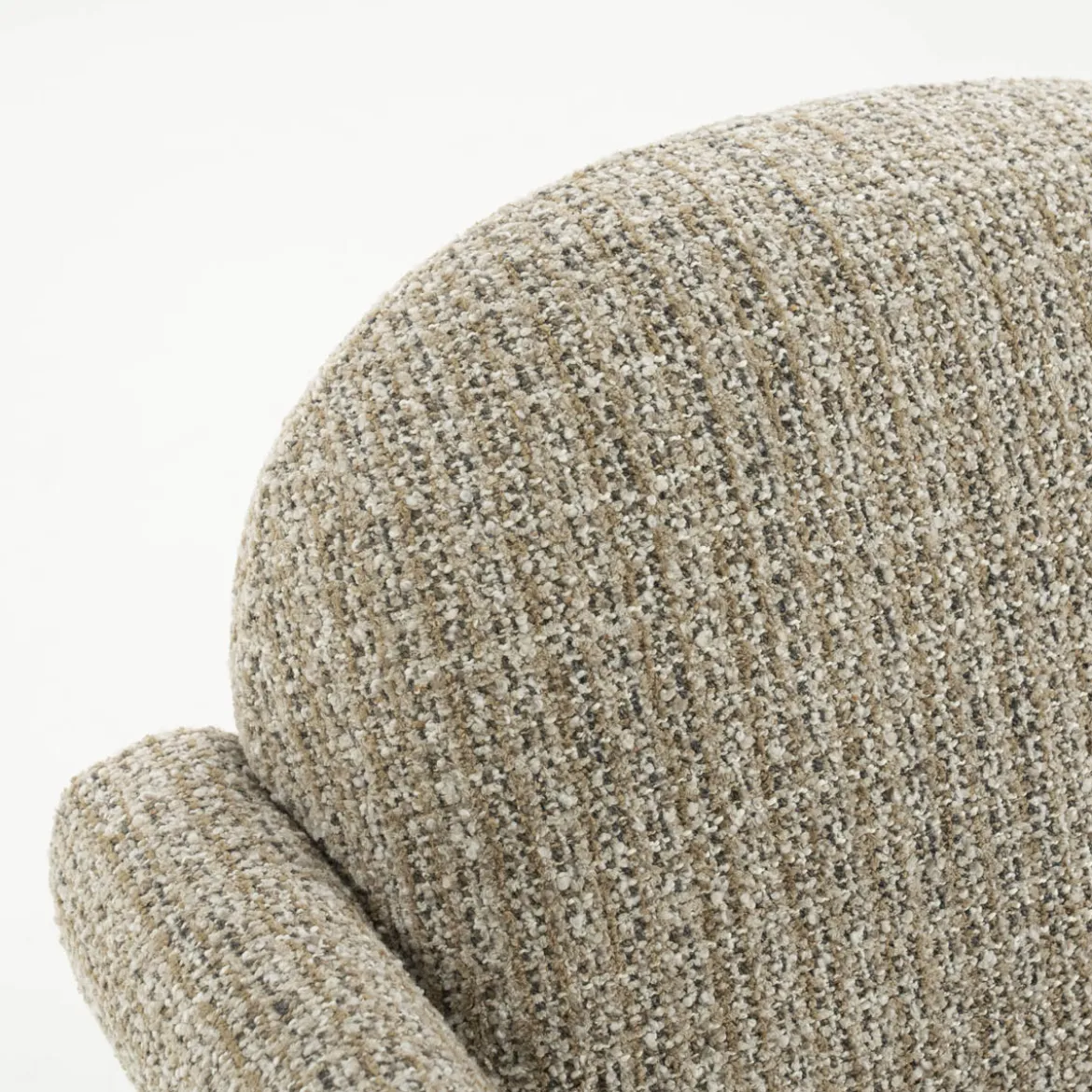 Design fauteuil met stoffen armleuning - Eleonora Monica