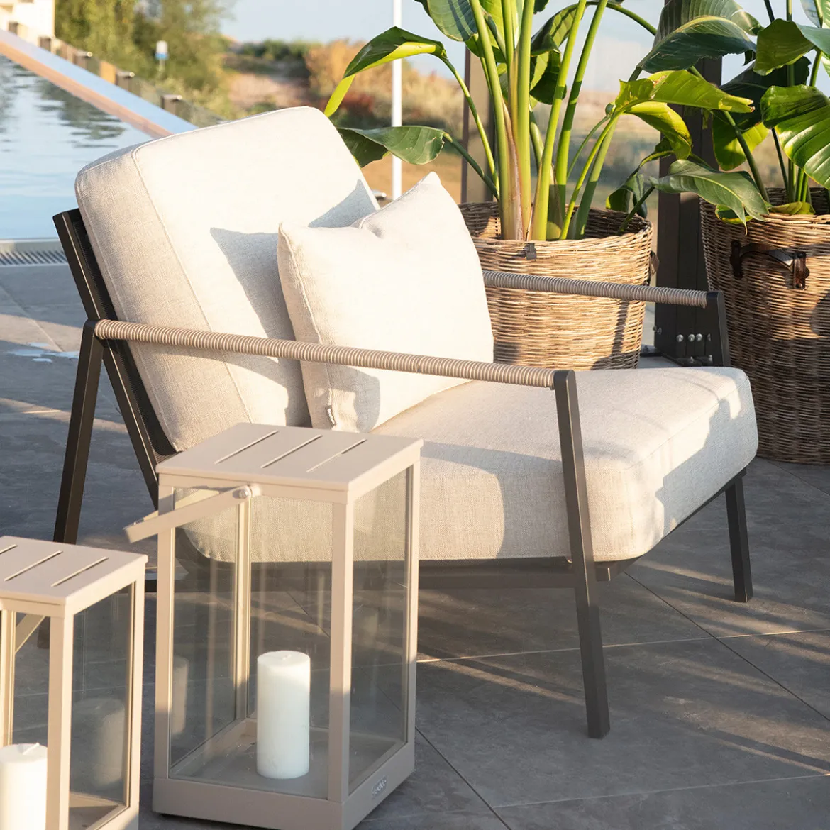Design fauteuil voor buiten - Brafab Lyra