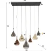 Design hanglamp gekleurd glas - Santa Wings Mix Glass