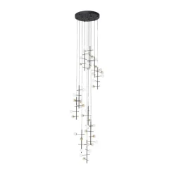 Design hanglamp zwart en messing - Kare Design Trapez
