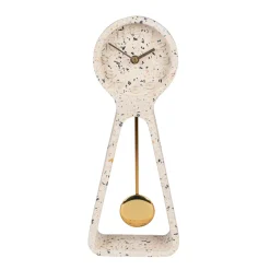 Design klok tafelmodel - Zuiver Pendulum Terrazzo