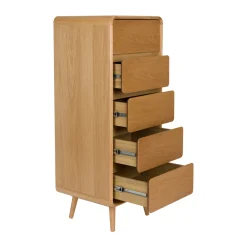 Design ladenkast gebogen hout - Zuiver Rise