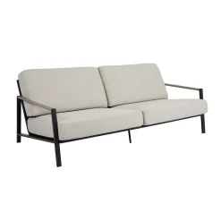 Design loungeset zwart metaal en betonlook - Brafab Lyra Set