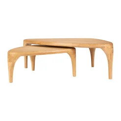 Design salontafel set hout - Zuiver Isla