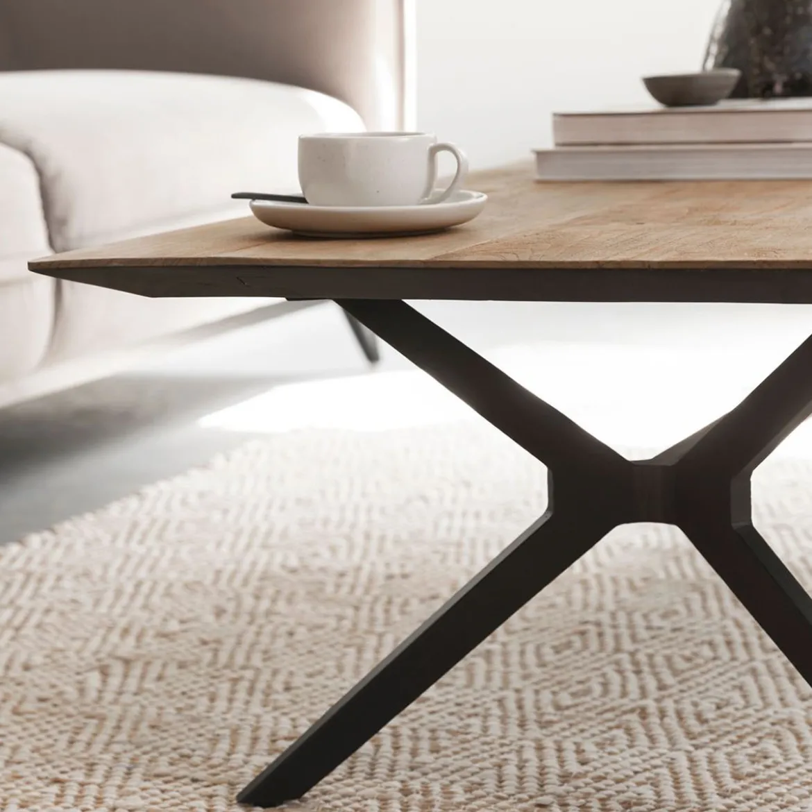 Design salontafel teak rechthoekig - DTP Home Metropole