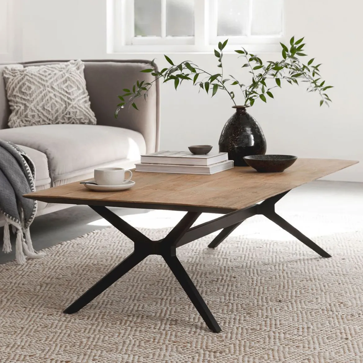 Design salontafel teak rechthoekig - DTP Home Metropole