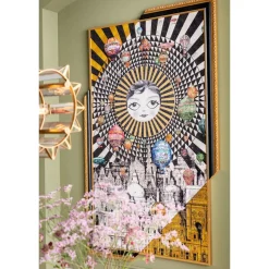 Design schilderij Parijs - Kare Design Framed Picture Balloons
