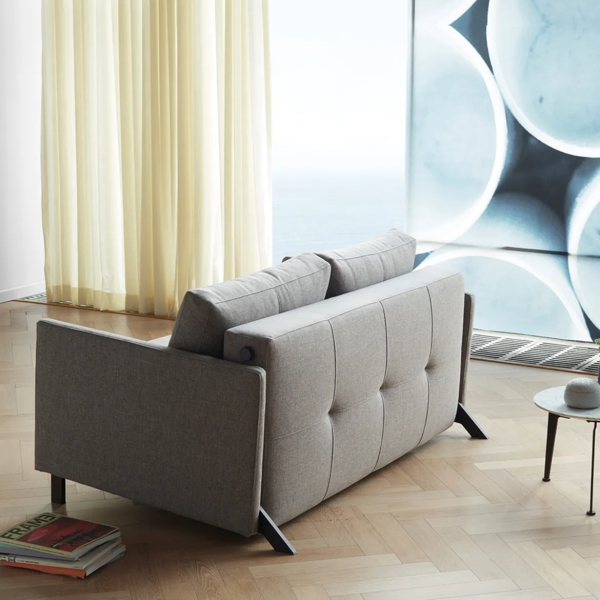 Design slaapbank met armleuning 160 - Innovation Living Cubed 160 Arm