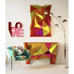 Design spiegel gekleurd glas - Kare Design Prisma Colore
