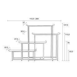 Design stelling kast - Zuiver Flodka