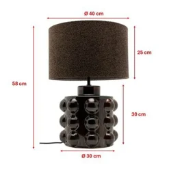 Design tafellamp bruin boucle - Kare Design Calamaro