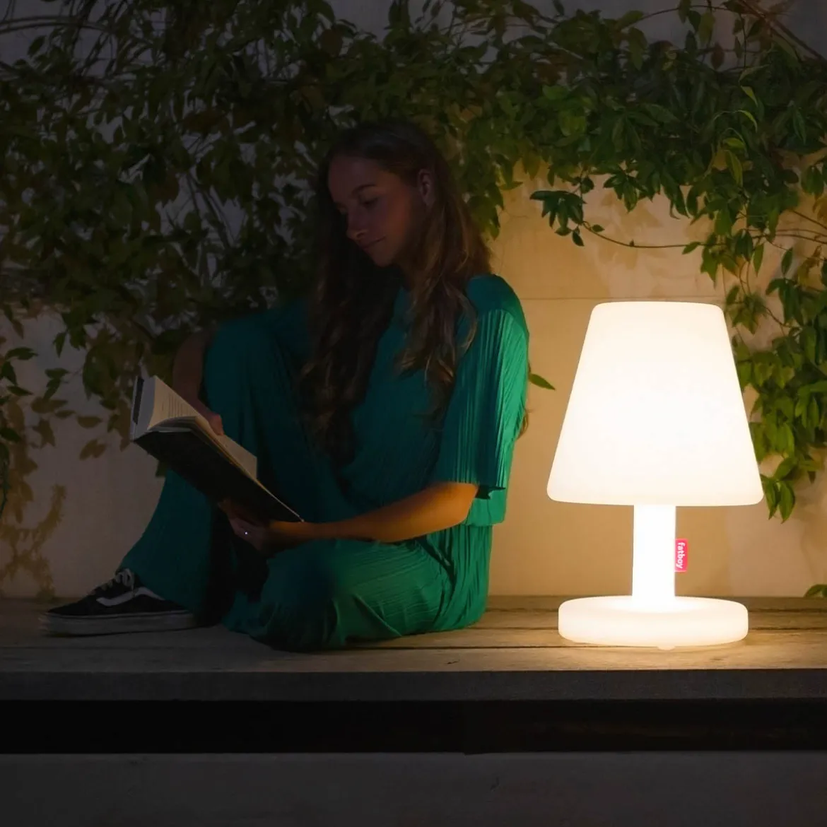 Design tuinlamp met accu LED - Fatboy Edison the Medium connect