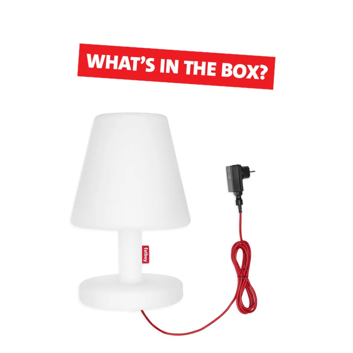 Design tuinlamp met accu LED - Fatboy Edison the Medium connect