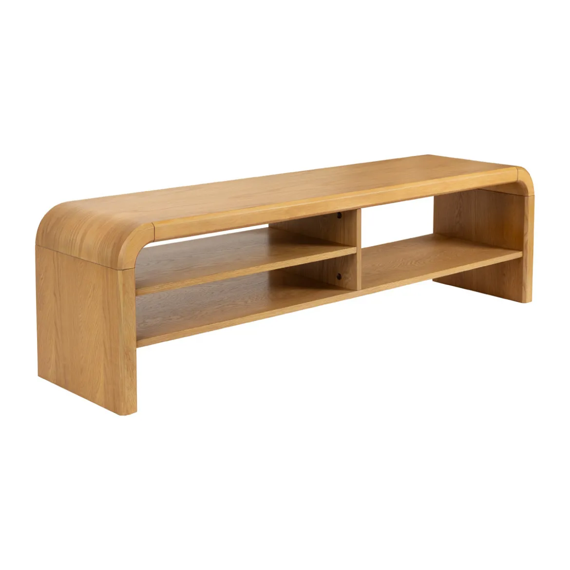 Design tv-meubel gebogen eiken - Zuiver Brave