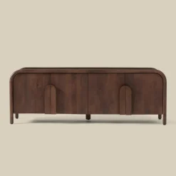 Design tv-meubel hout met ronde hoeken - Bodio Davie