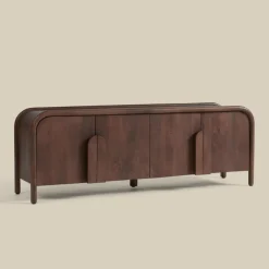 Design tv-meubel hout met ronde hoeken - Bodio Davie