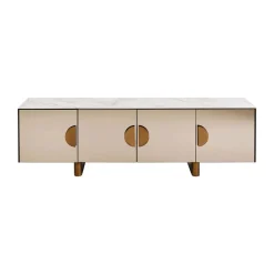 Design tv-meubel spiegel en marmer - Kare Design Lunar