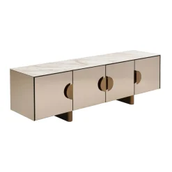Design tv-meubel spiegel en marmer - Kare Design Lunar