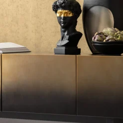 Design tv-meubel zwart met goud - Kare Design Prezioso