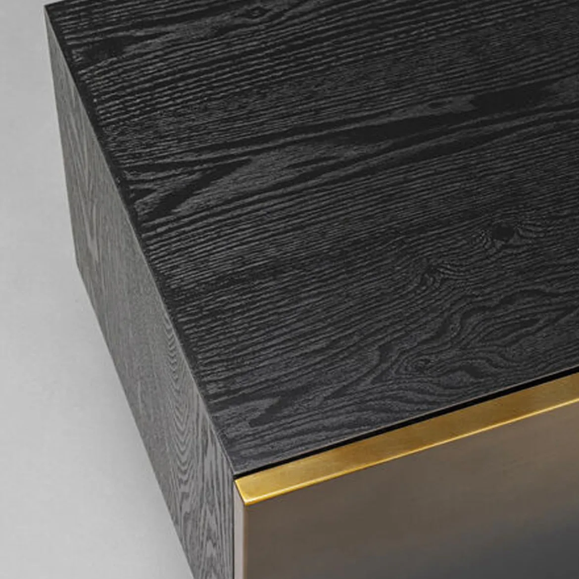 Design tv-meubel zwart met goud - Kare Design Prezioso