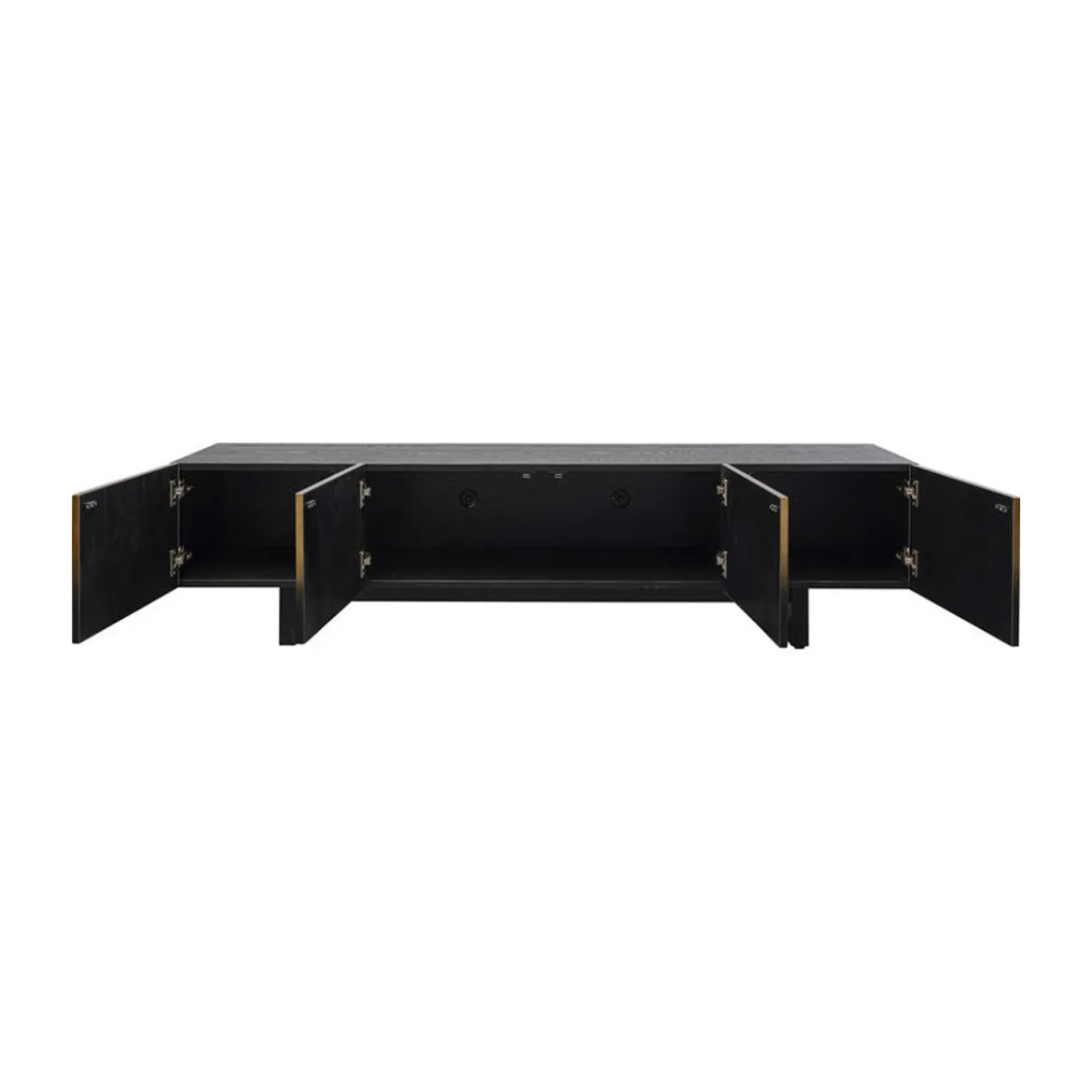 Design tv-meubel zwart met goud - Kare Design Prezioso