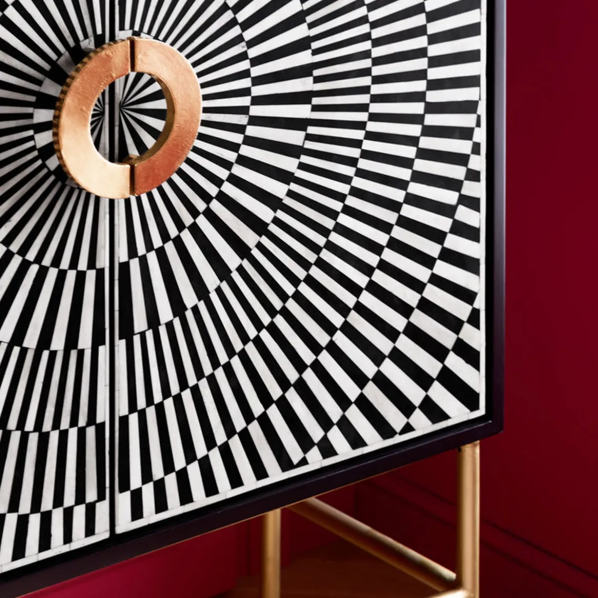 Design wandkast zwart-wit - Kare Design Electro
