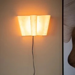 Design wandlamp handgemaakt papier - By-Boo Meander