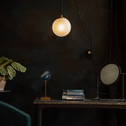 Design wandlamp matglas - Dutchbone Bulan
