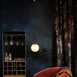 Design wandlamp matglas - Dutchbone Bulan