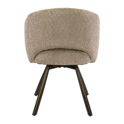 Draaibare eetkamerstoel boucle - Giani Salon Cross