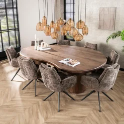 Draaibare eetkamerstoel met pocketvering - Giani Lounge