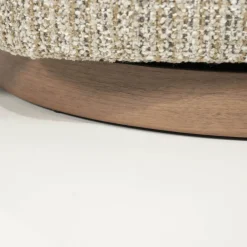 Draaibare fauteuil met walnoot hout - Eleonora Jordan