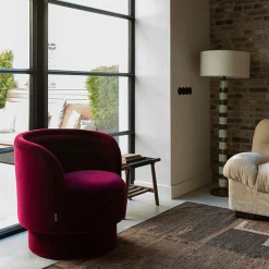 Draaibare fauteuil velvet - Dutchbone Dorothy