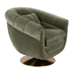 Draaibare fauteuil vintage - Dutchbone Member