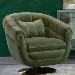 Draaibare fauteuil vintage - Dutchbone Member