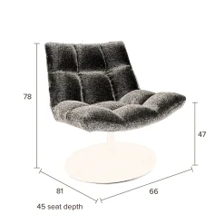 Draaifauteuil - Dutchbone Bar