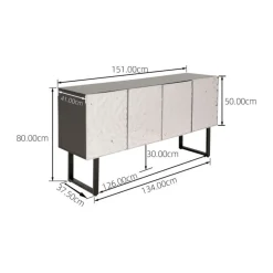 Dressoir chroomdesign - Kare Design Carino