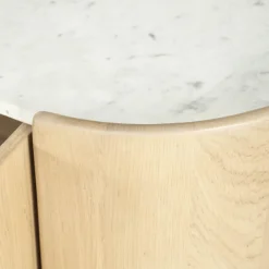 Dressoir eiken met wit marmer - Eleonora Don