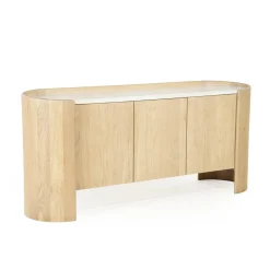Dressoir eiken met wit marmer - Eleonora Don