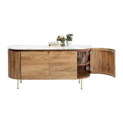 Dressoir mangohout en marmer - Kare Design Grace