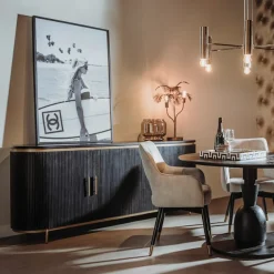 Dressoir ovaal met messing - Tower Living Rivello
