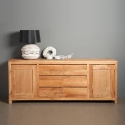 Dressoir teak onbehandeld 220 cm - Tower Living Corona
