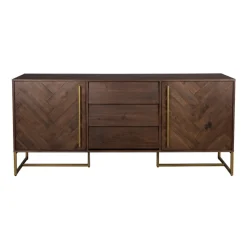 Dressoir visgraat en messing - Dutchbone Class