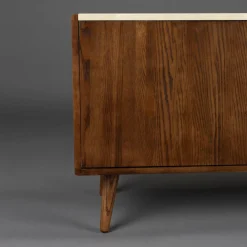 Dressoir walnoot en travertin - Dutchbone Arda