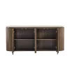 Dressoir walnoot met marmer - Bodio Hinoki