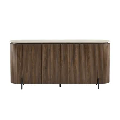 Dressoir walnoot met marmer - Bodio Hinoki