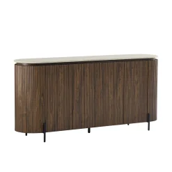 Dressoir walnoot met marmer - Bodio Hinoki