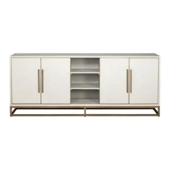 Dressoir wit hout met messing - Richmond Interiors Whitebone