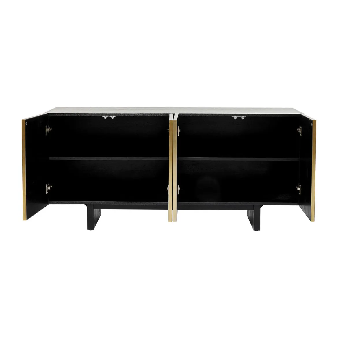 Dressoir zwart goud staal - Kare Design Prezioso