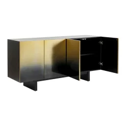 Dressoir zwart goud staal - Kare Design Prezioso